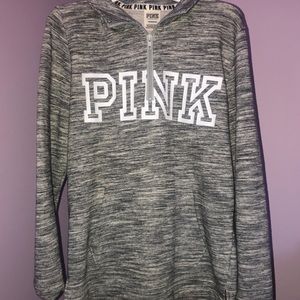 PINK quarter zip sweatshirt